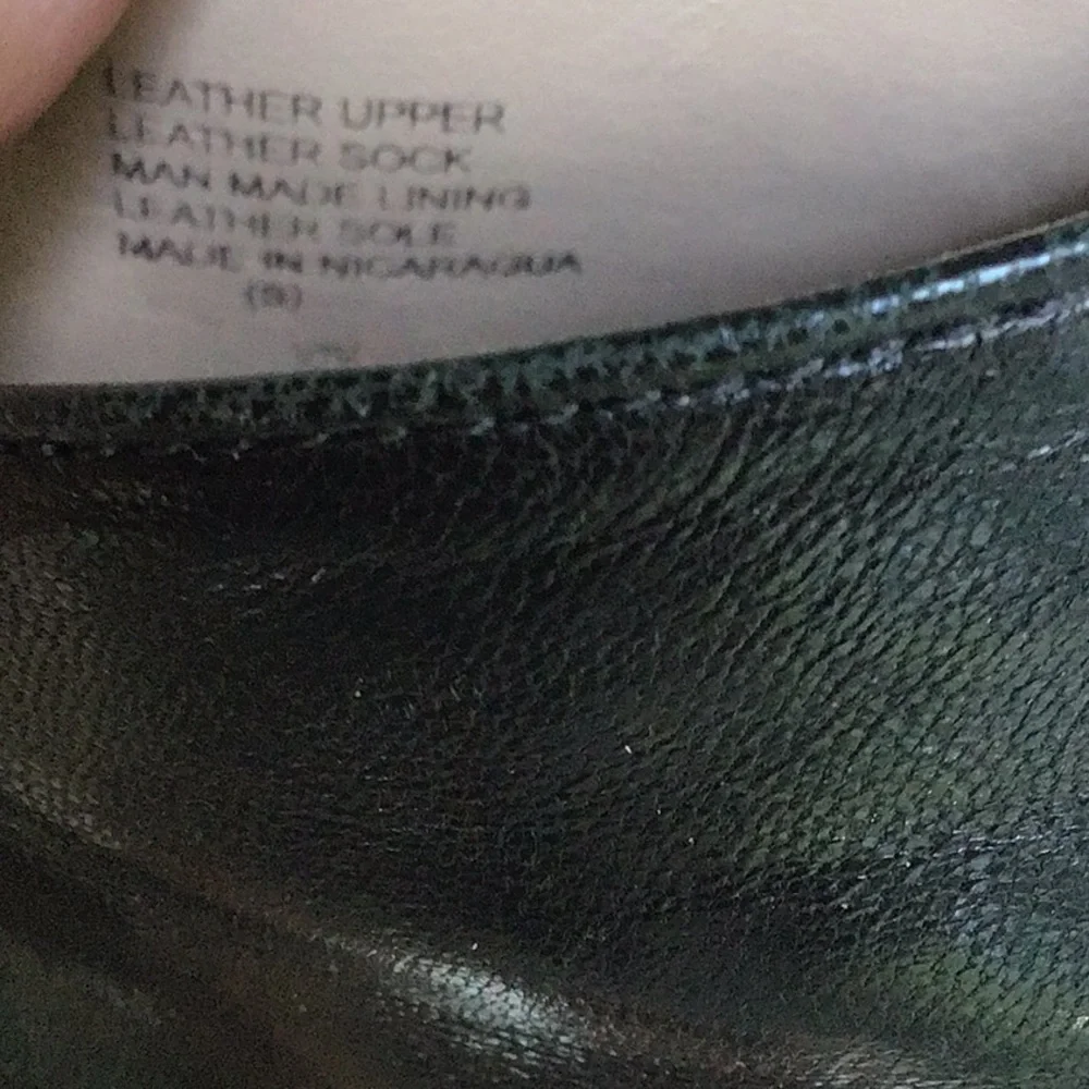 Antonio Melani Black Leather Zipper Back  Ruched Open Toe‎ High Heels 8.5
